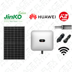 6 kWp Photovoltaikanlage Komplettset mit Jinko Modulen + Huawei 6kW Wechselrichter 3-Phasig + Montagematerial