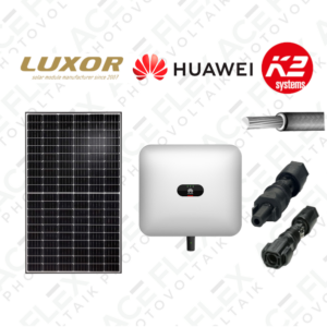 6 kWp Photovoltaikanlage Komplettset mit Luxor Modulen + Huawei 6kW Wechselrichter 3-Phasig + Montagematerial