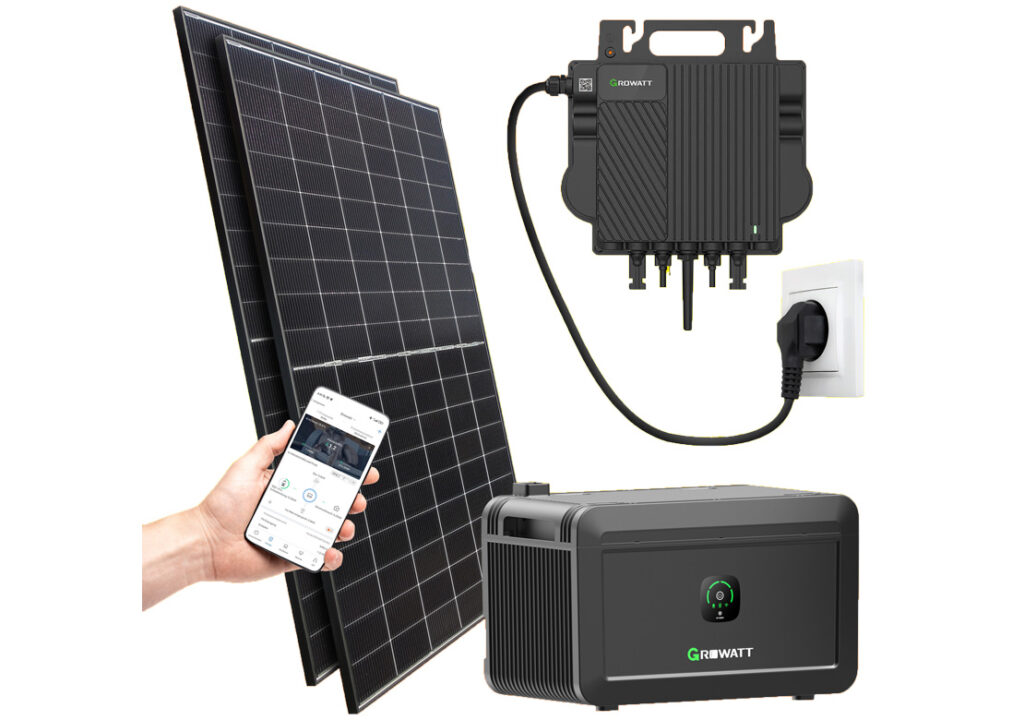 880Watt Balkonkraftwerk mit Speicher Plug and Play