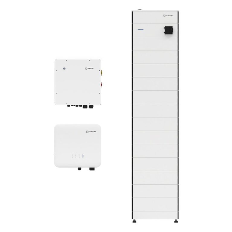 Fenecon Home DC 10 + 39.2 kWh mit Ersatzstrom – Komplettsystem mit Fenecon Home 10 kW Hybridwechselrichter, BMS, FEMS-Box und 14 Batteriemodulen GEN2 (39,2 kWh nutzbar) inkl. automatischer Verbraucherumschaltung