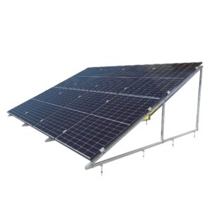 PV-zonnepanelenmontage 25 graden voor 8 modules / 2 modules boven elkaar, staand 0%