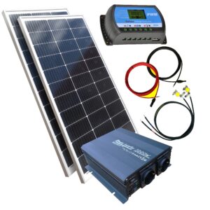 200W Solar Inselanlage 12V mit 1000W Inverter