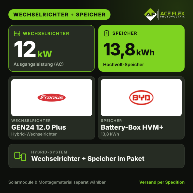 Fronius Symo GEN24 12.0 + BYD 13.8 (HVM+)