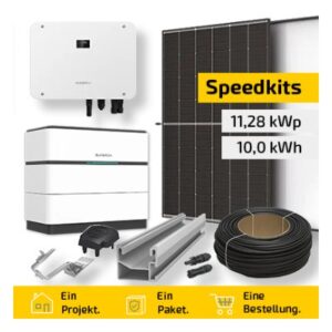 PV-Anlage mit Speicher 11,28 kWp + 10,0 kWh – 24× Trina Vertex S+ 470 Wp + Sungrow SH10T, Komplettset Ziegeldach
