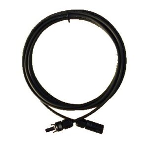 1m Solarkabel 4mm² schwarz Solarstecker beidseitig montiert