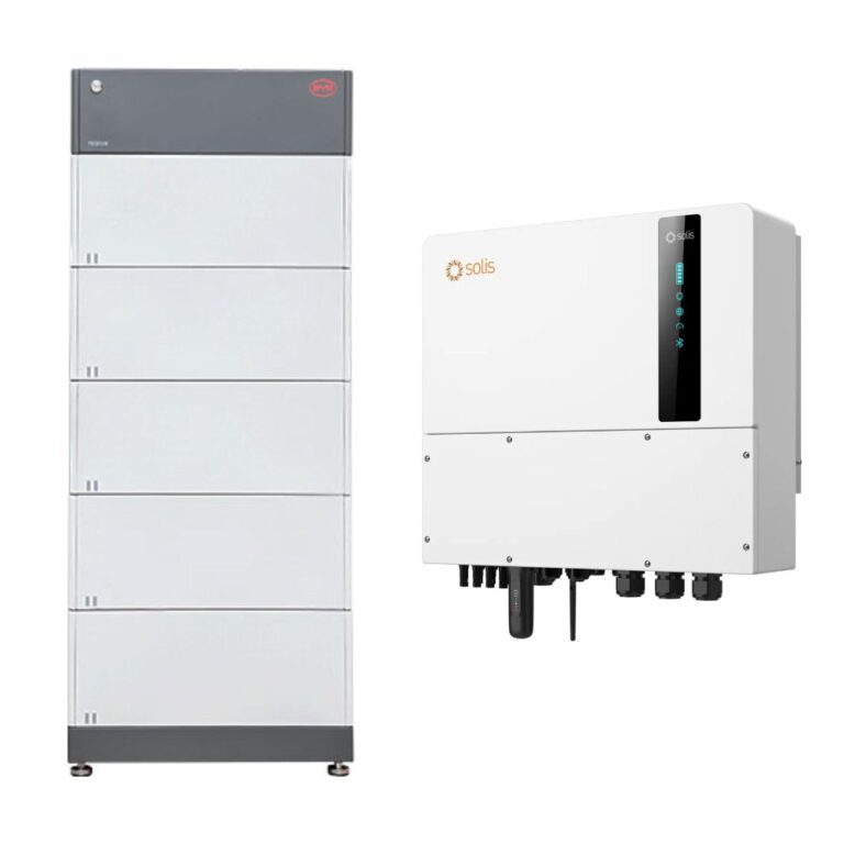Solis S6 HYBRID 20.0 + BYD 16.6 (HVM+) mit Ersatzstrom – Speicherpaket (Wechselrichter + Batteriespeicher)