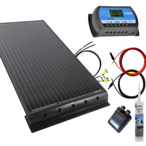 100 Watt Wohnmobil 12V Set schwarz